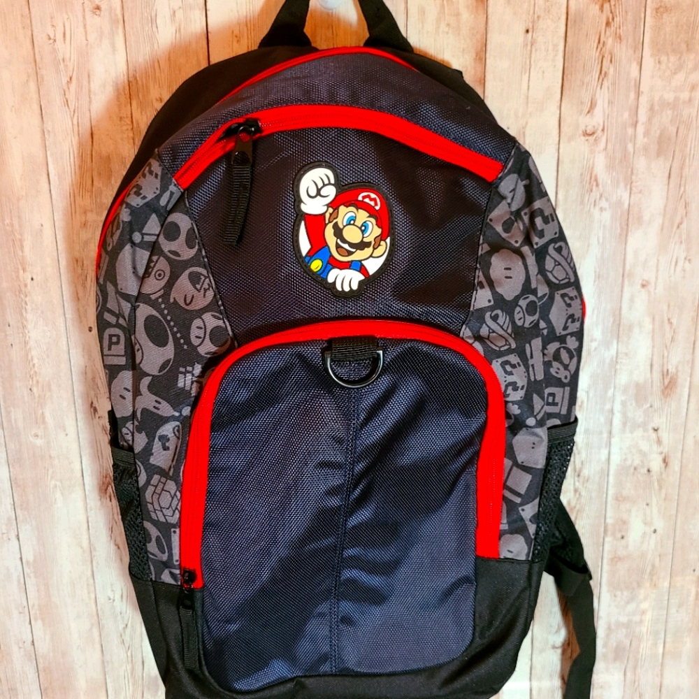 Super Mario Bros Backpack Black Never Used